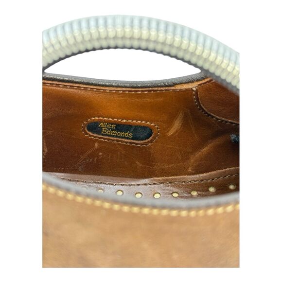 Allen Edmonds Shoes Mens 9.5D Brown Leather Oxfords Berkshire USA Dress main image 4